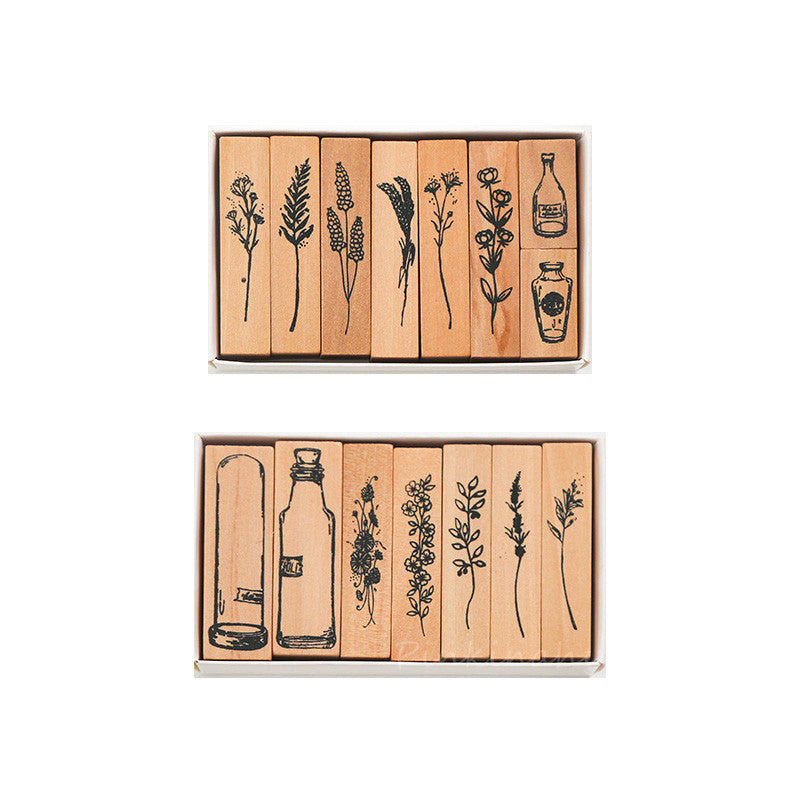 Botanical Craft Stamping Set – Herbarium Specimens