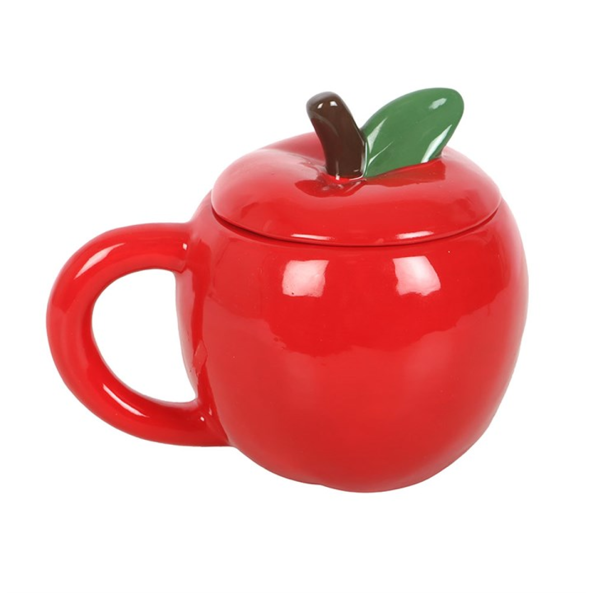 Apple‑Shaped Lidded Mug 🍎