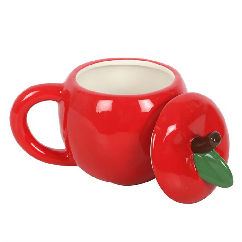 Apple‑Shaped Lidded Mug 🍎