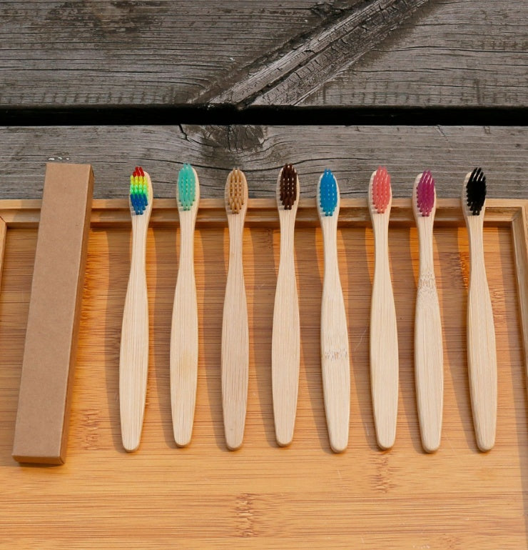 Sustainable Bamboo Toothbrushes – Colourful Multipack Set