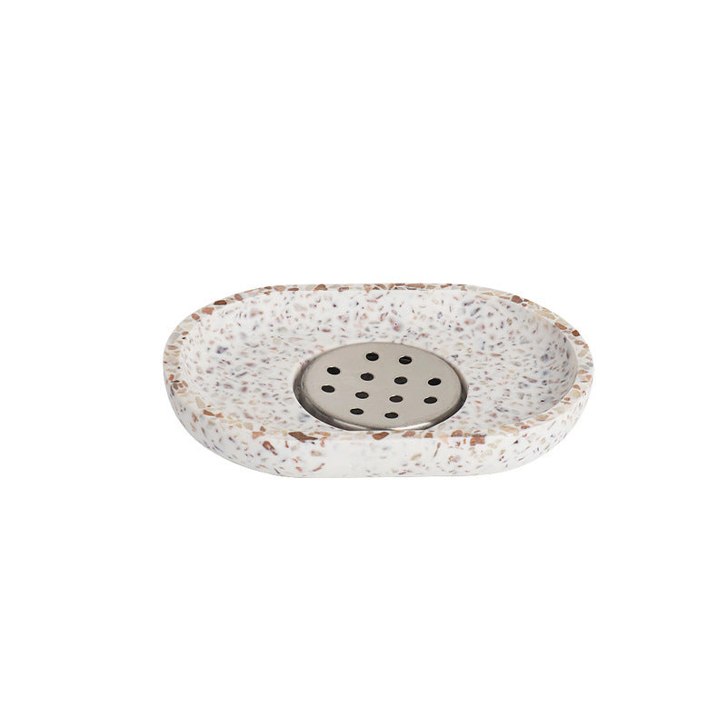 Lustra Oval Terrazzo Soap Dish