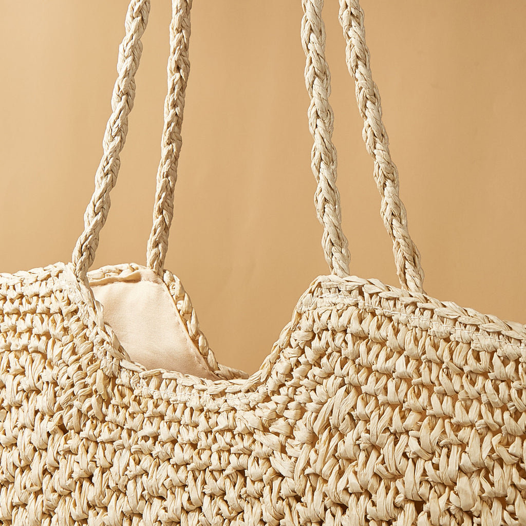 Hedge and Heather Straw Tote