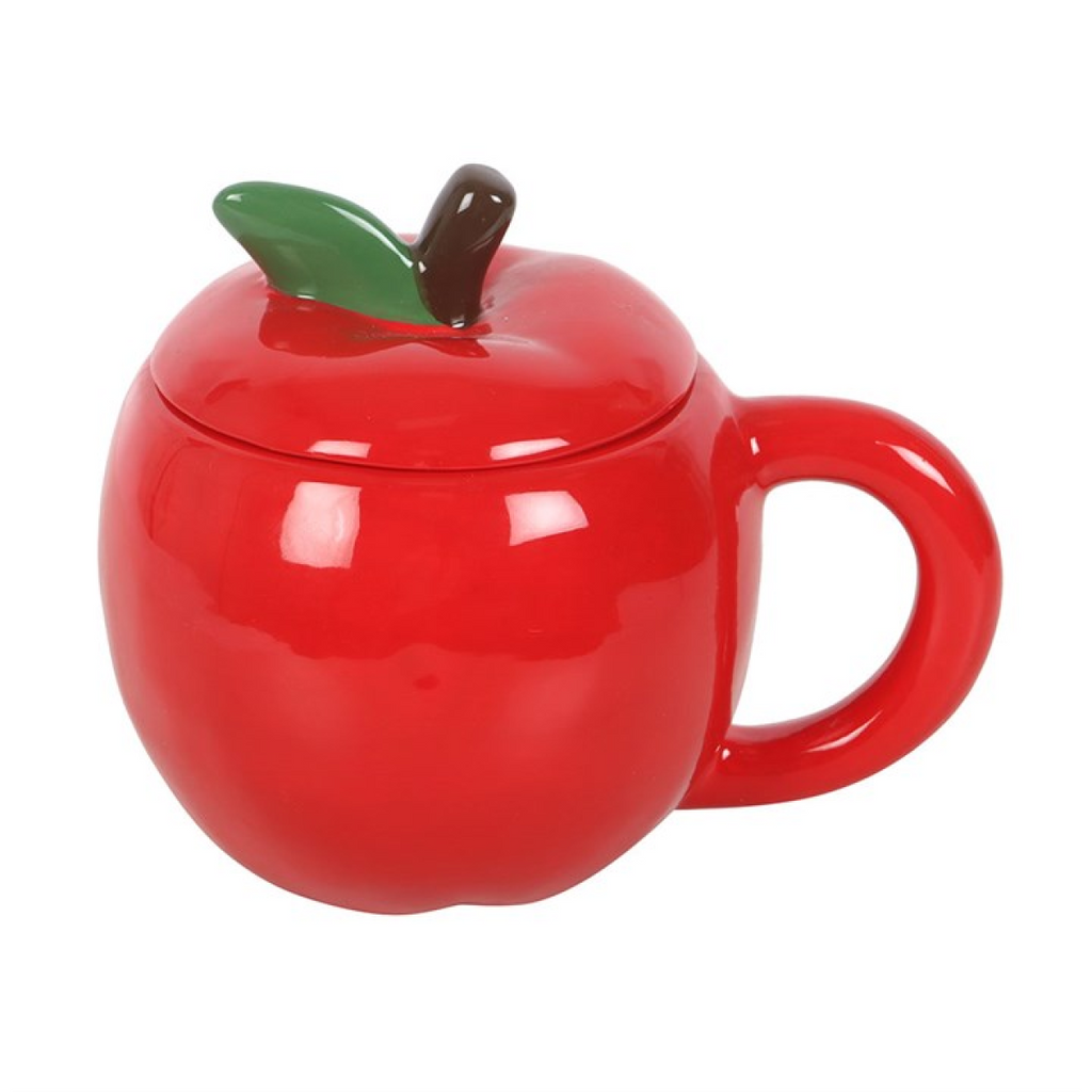 Apple‑Shaped Lidded Mug 🍎