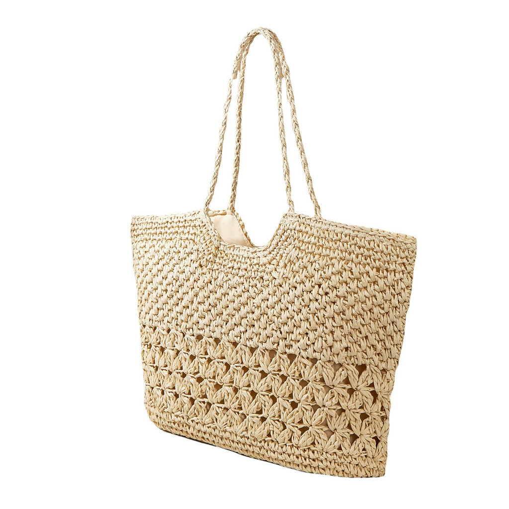 Hedge and Heather Straw Tote