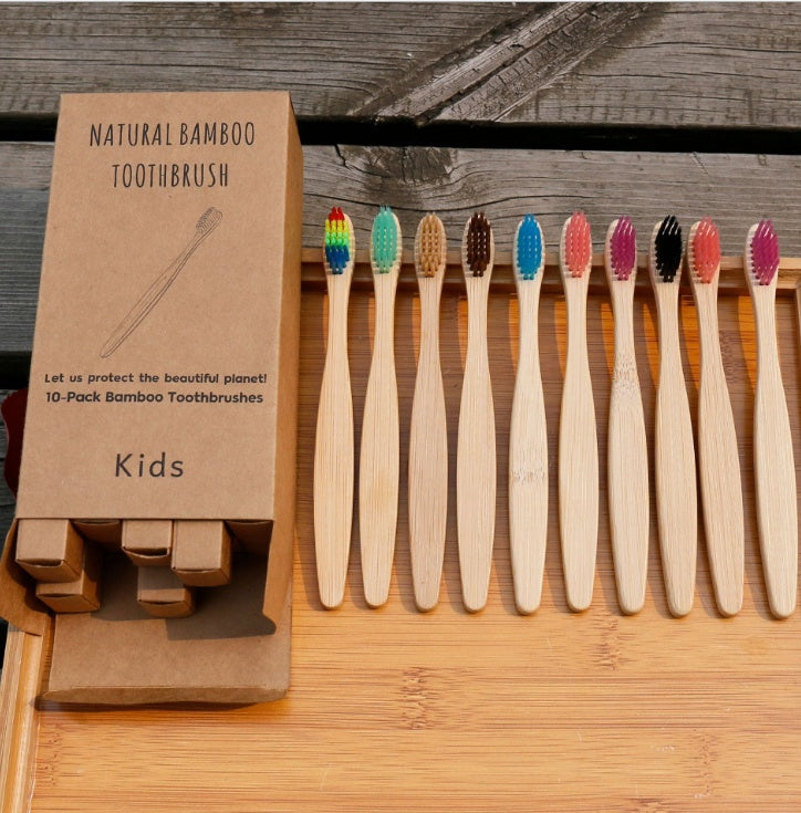 Sustainable Bamboo Toothbrushes – Colourful Multipack Set