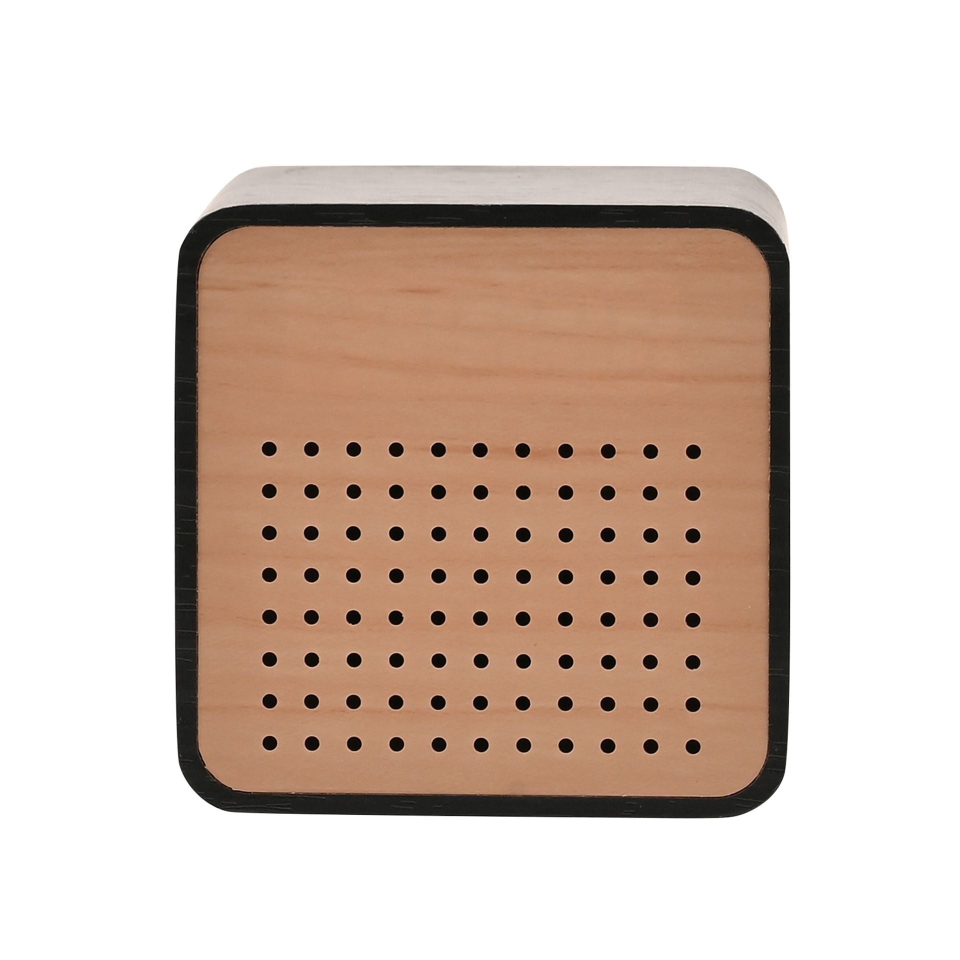 Interval Wooden Alarm Clock with Bluetooth Speaker - Black