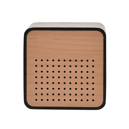 Interval Wooden Alarm Clock with Bluetooth Speaker - Black