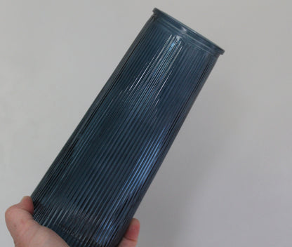 Tall Glass Vase - Ocean Blue
