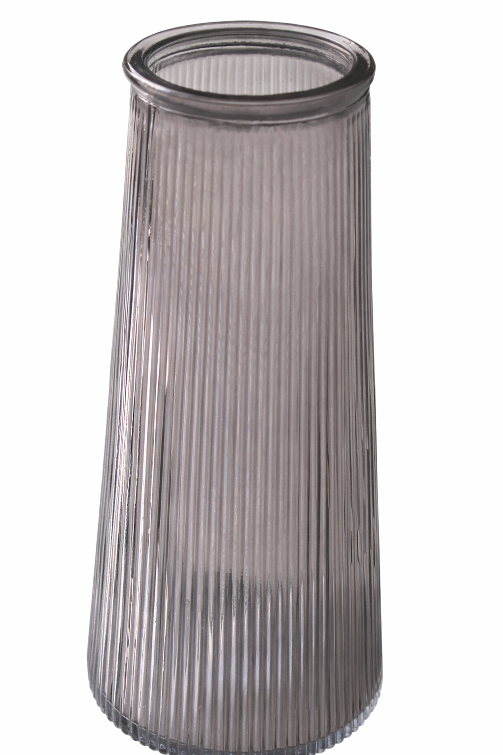 Tall Glass Vase - Amethyst