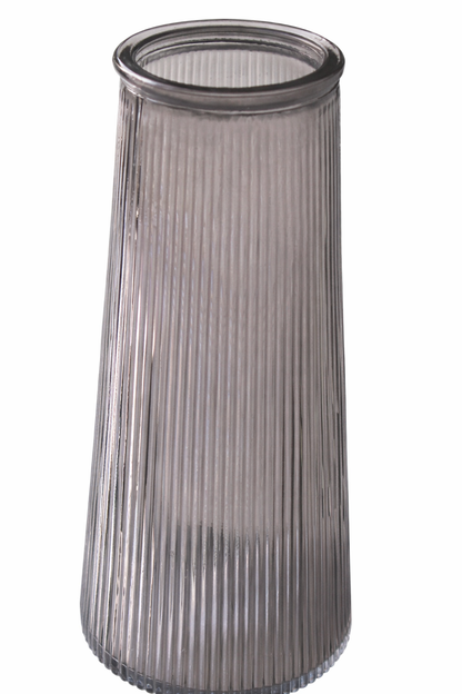 Tall Glass Vase - Amethyst