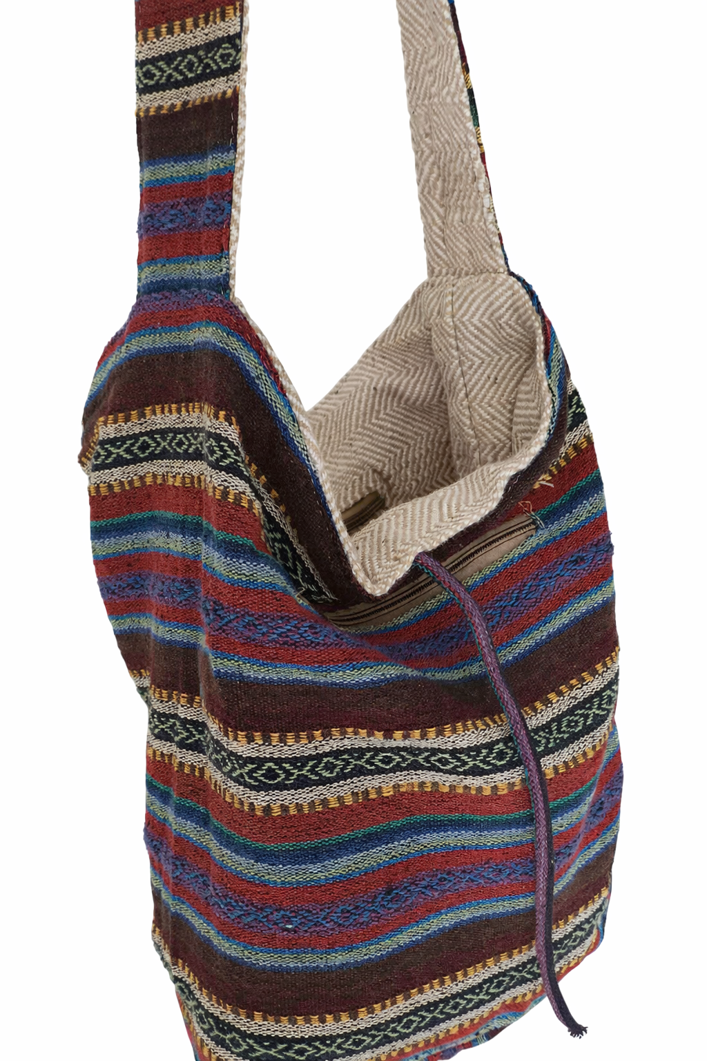 Reversable Folklore Weave Everyday Hemp Bag