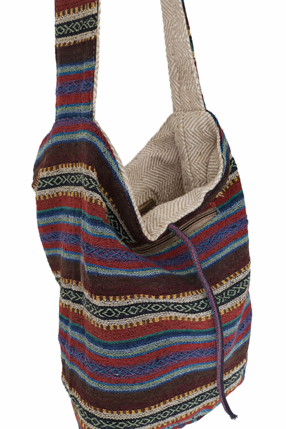 Reversible Folklore Weave Everyday Hemp Bag