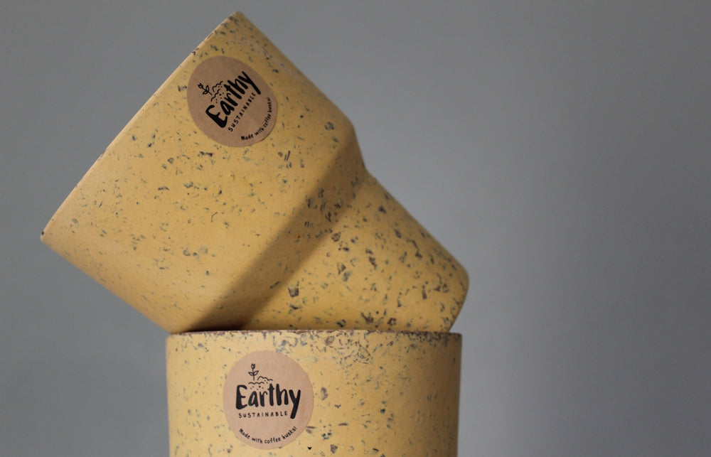 Mustard Yellow Plant Pot by 'Earthy'