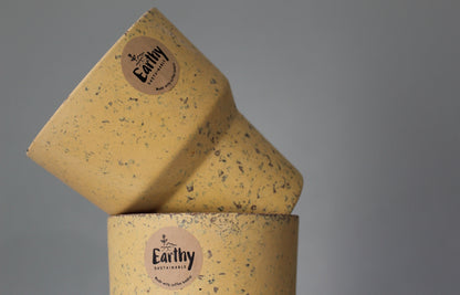 Mustard Yellow Plant Pot by 'Earthy'
