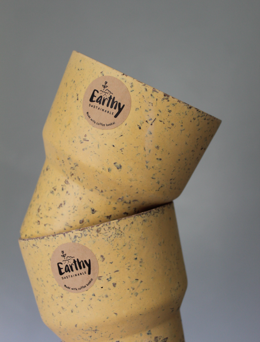 Mustard Yellow Plant Pot by 'Earthy'