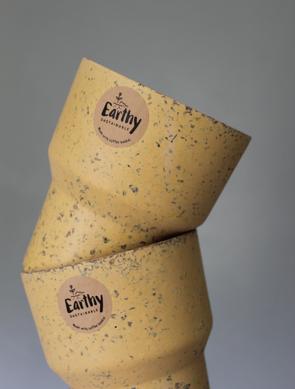 Mustard Yellow Plant Pot by 'Earthy'