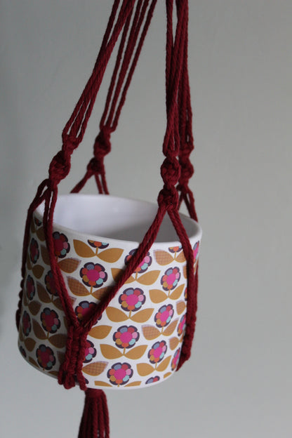 Geometric Flowers - Ceramic Plant Pot