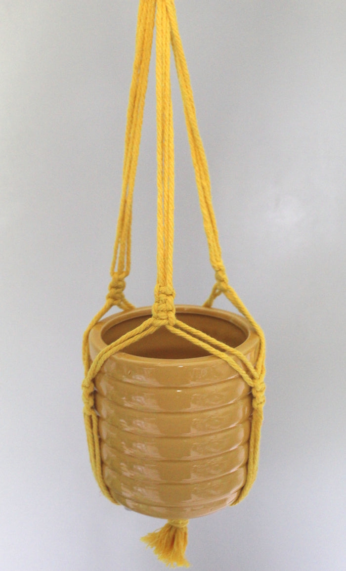 Beehive Plant pot - Mustard
