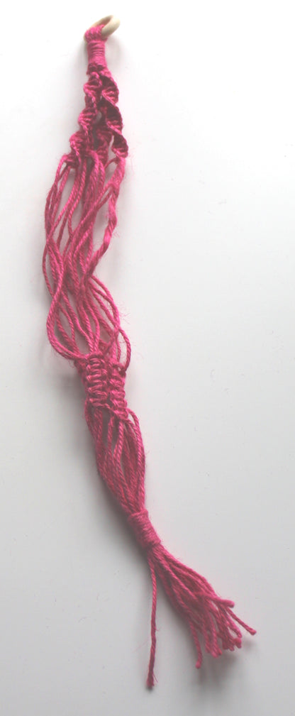 Macrame Pot Hangers - Magenta