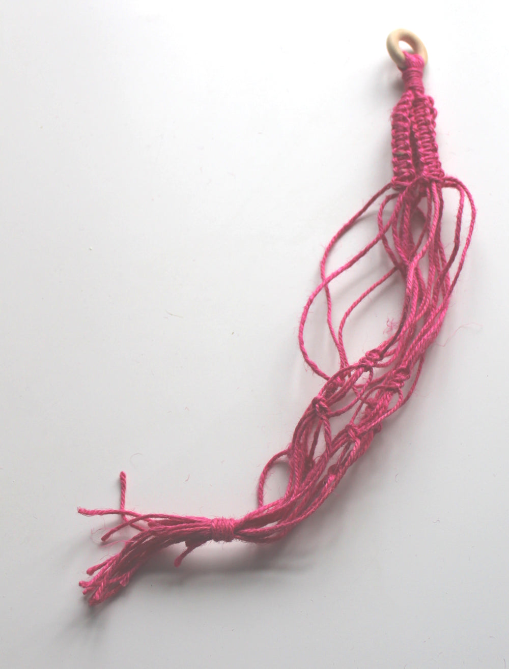 Macrame Pot Hangers - Magenta
