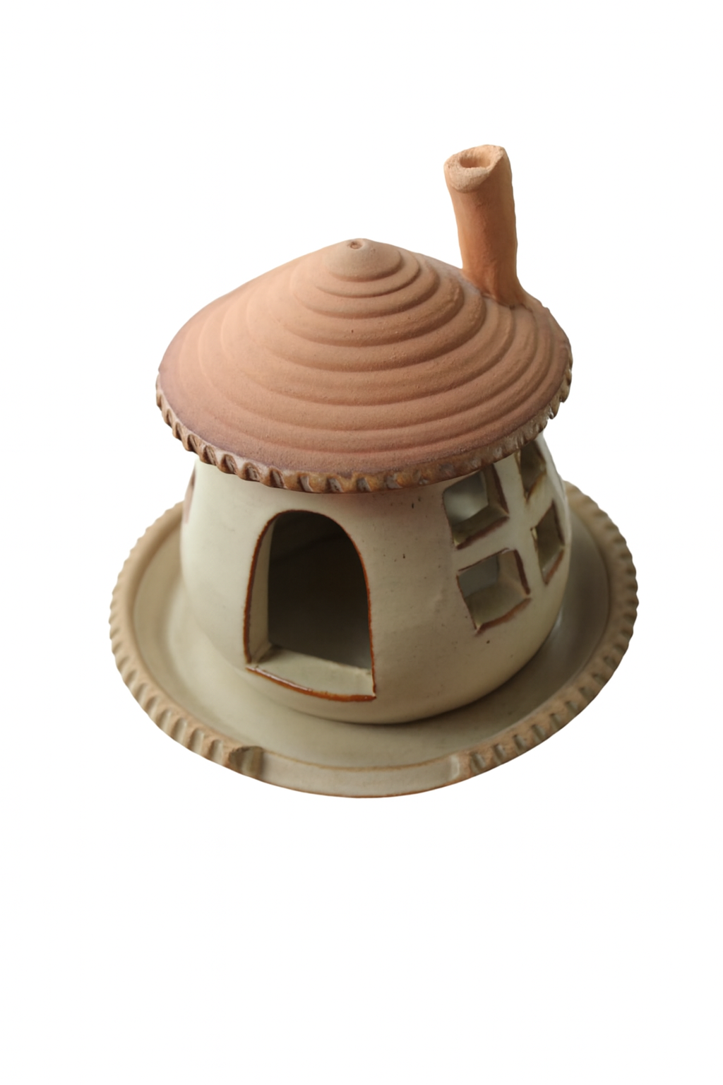 Mushroom Cottage Tealight Holder - One Off!