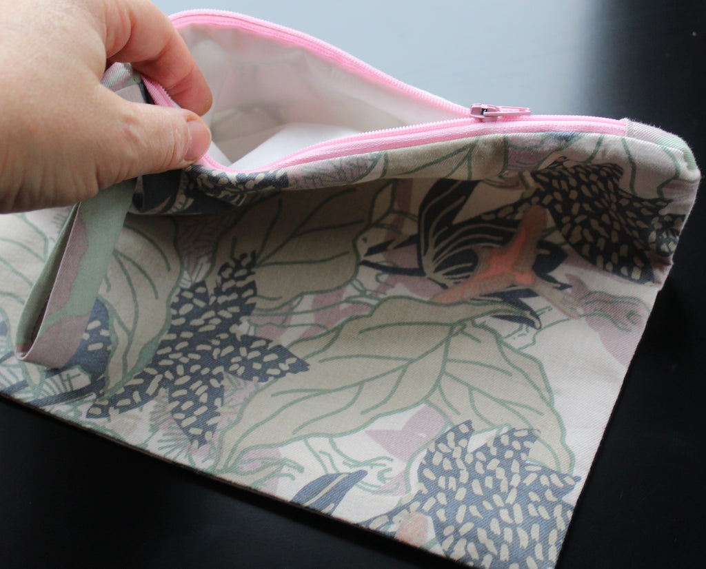 Botanical Chic - Handmade Zip Pouch