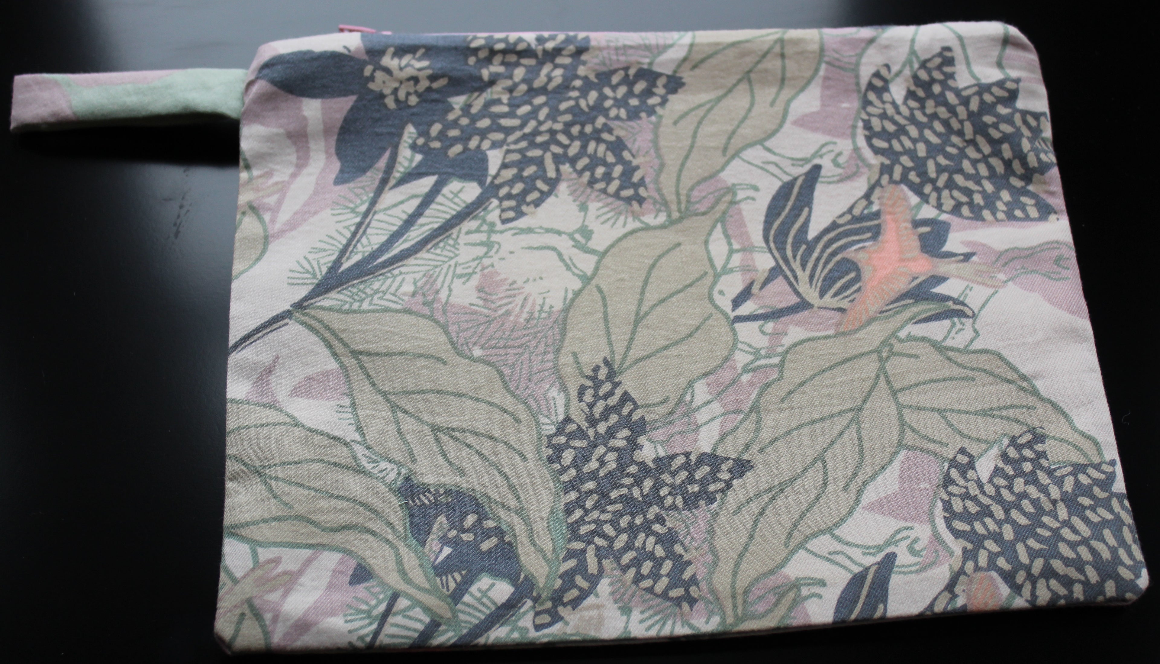 Botanical Chic - Handmade Zip Pouch