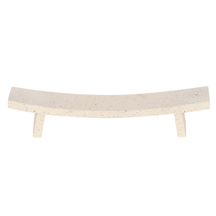 Cream Speckle Ceramic Incense Holder & Ash Catcher