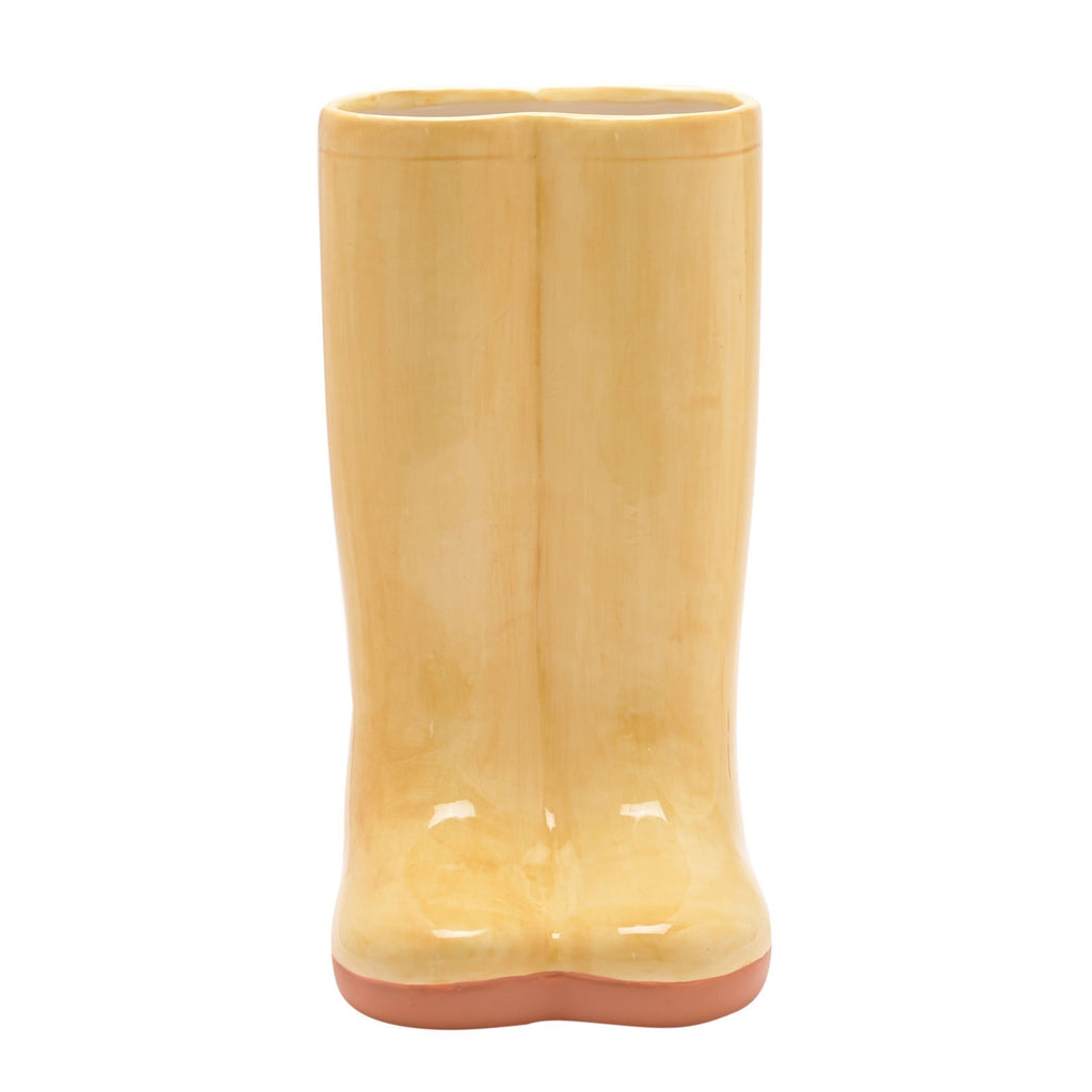 Ceramic Yellow Wellies Vase