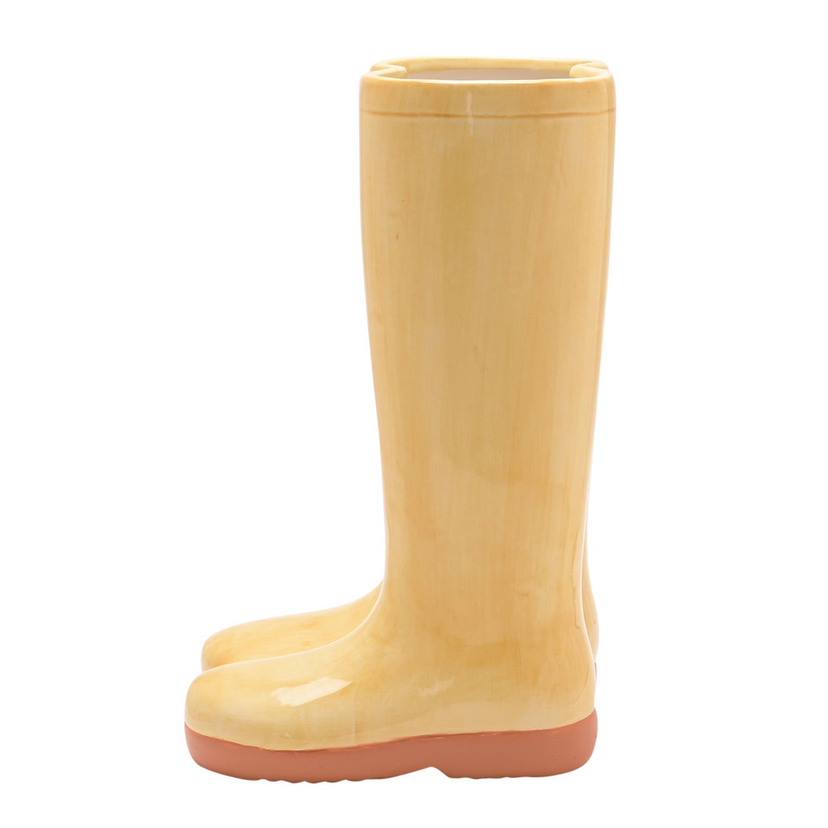Ceramic Yellow Wellies Vase