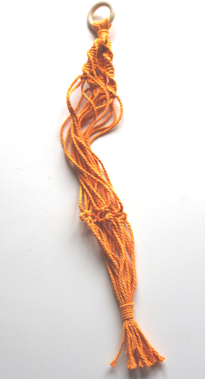 Macrame Pot Hangers - Tangerine