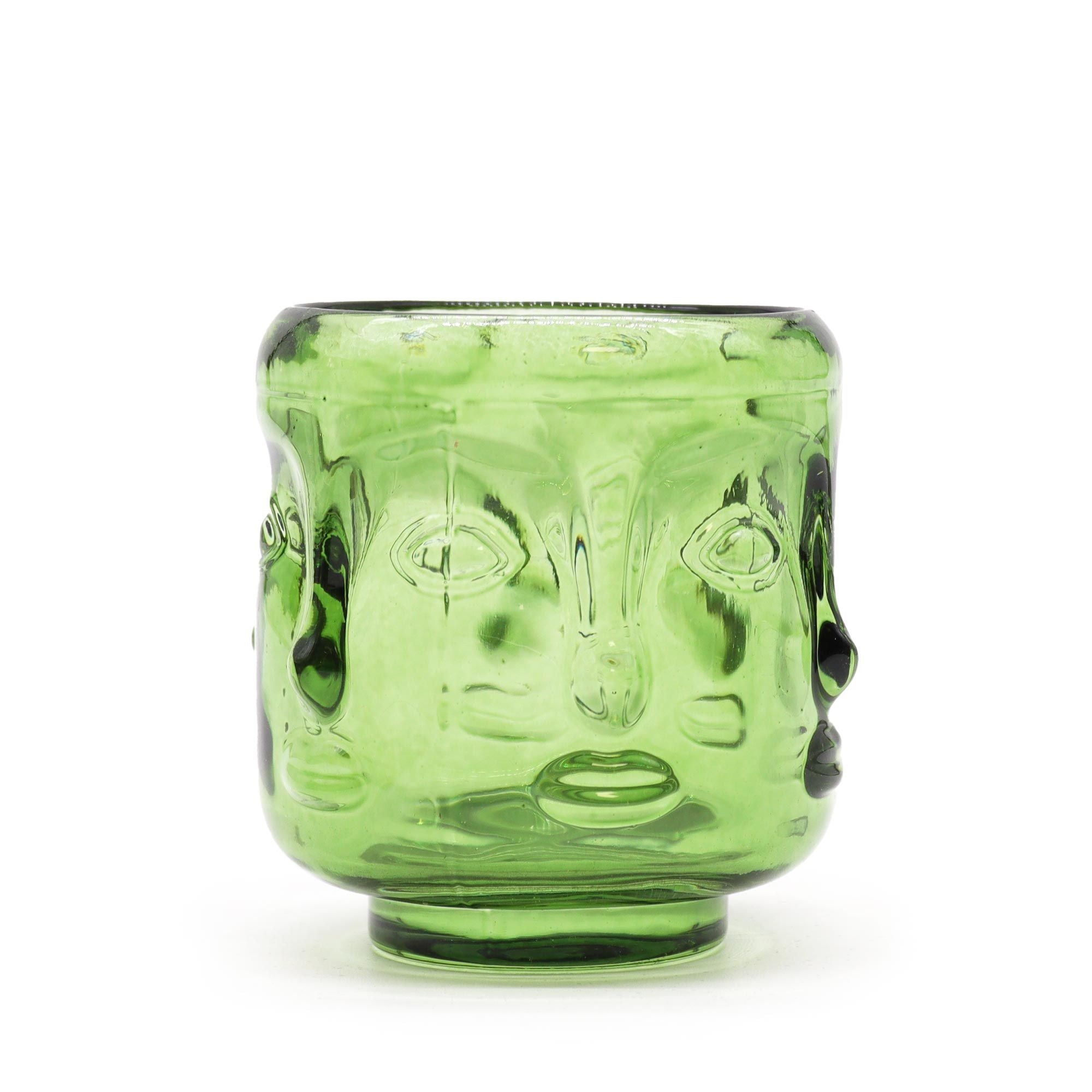 Many Faces Candle Jar - Garden Jade