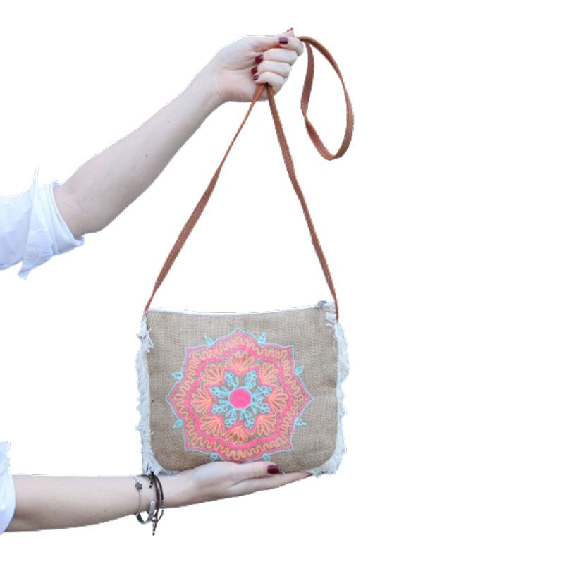 The Breezy Rider: Handmade Jute Satchel