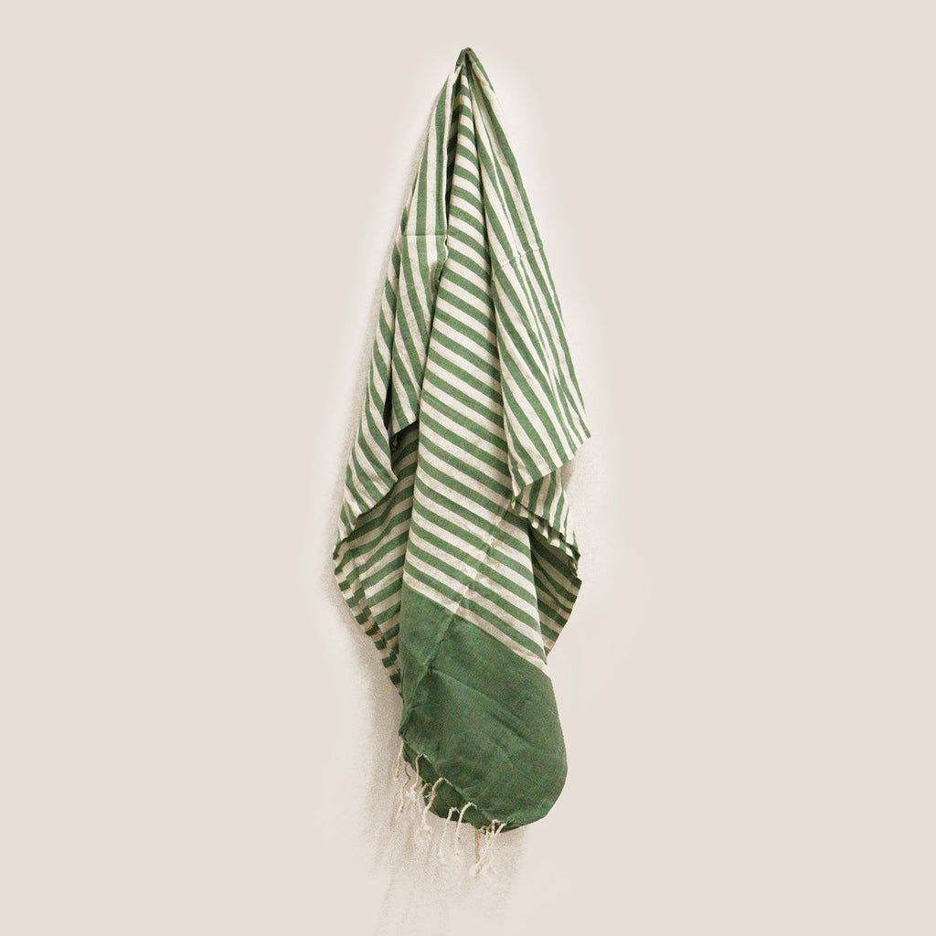 Meadow Green Cotton Pareo Throw