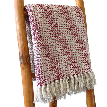 Boho Comfort Throw - Driftwoven Ruby Two Tone