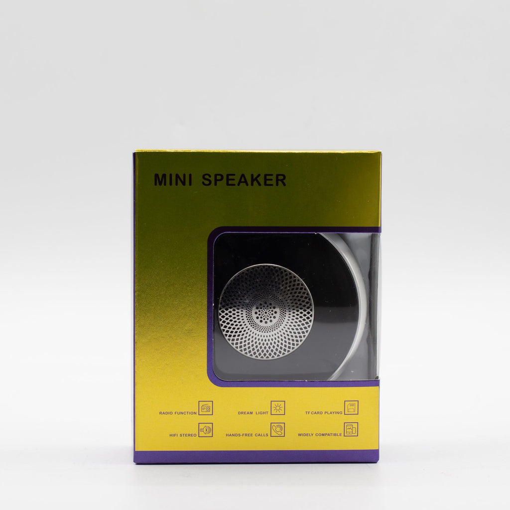 Silver Mandela Lighting Effect Mini Speaker