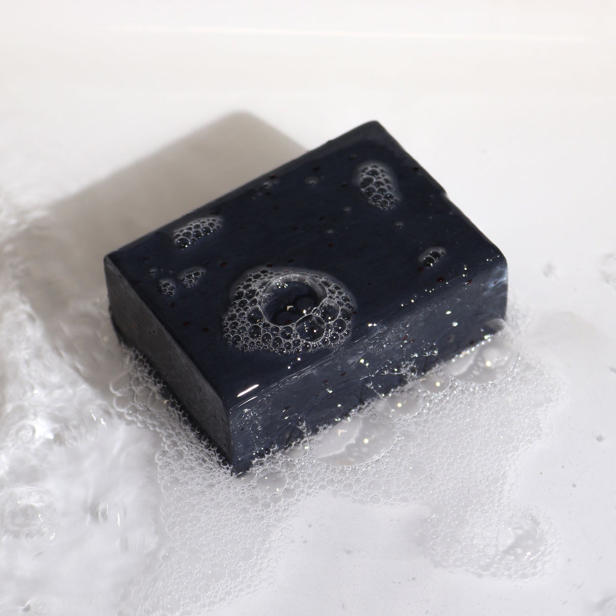 Black Klay Soap on a white background