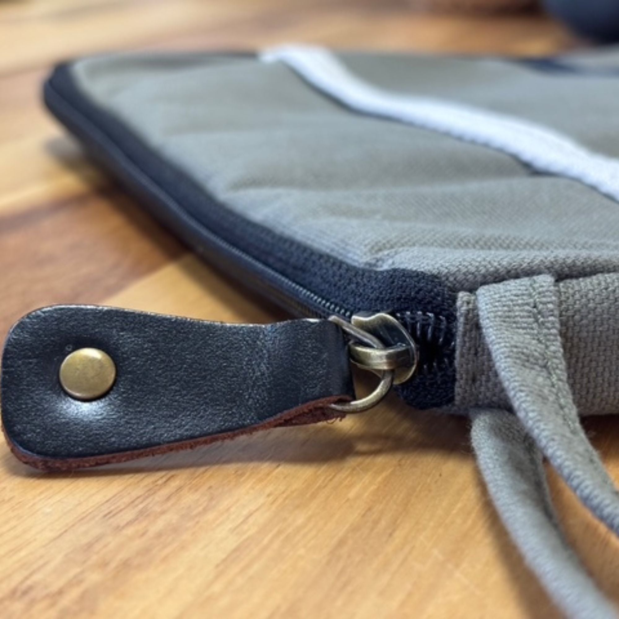 Canvas Travel Laptop Pouch - Olive