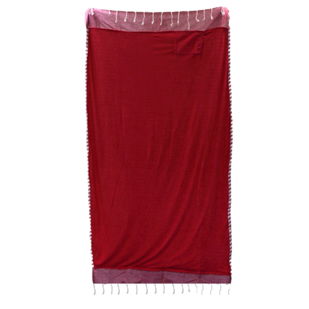Cotton Pareo, Hammam Towel / Throw - Hot Pink