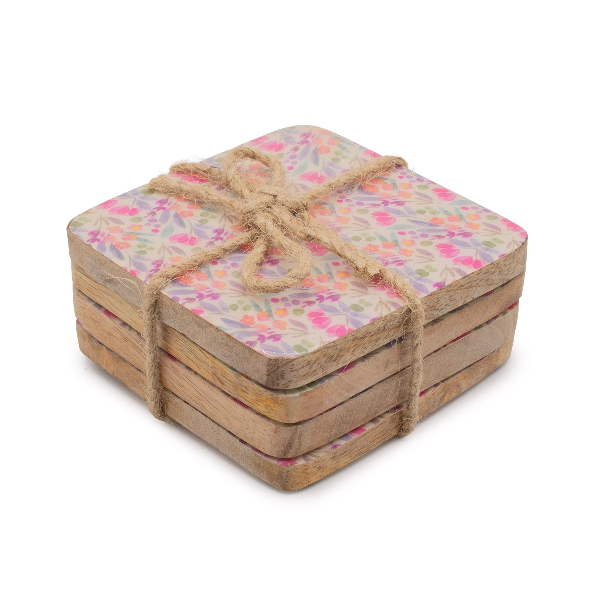 Summer Meadow - Set of 4 Square Coasters