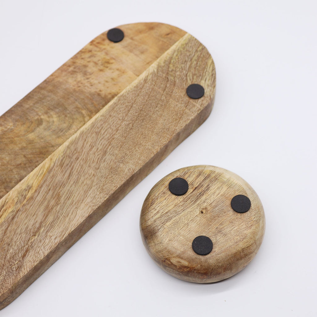 Meadow Mosaic Trio - Mango Wood Tray with 3 Bowls