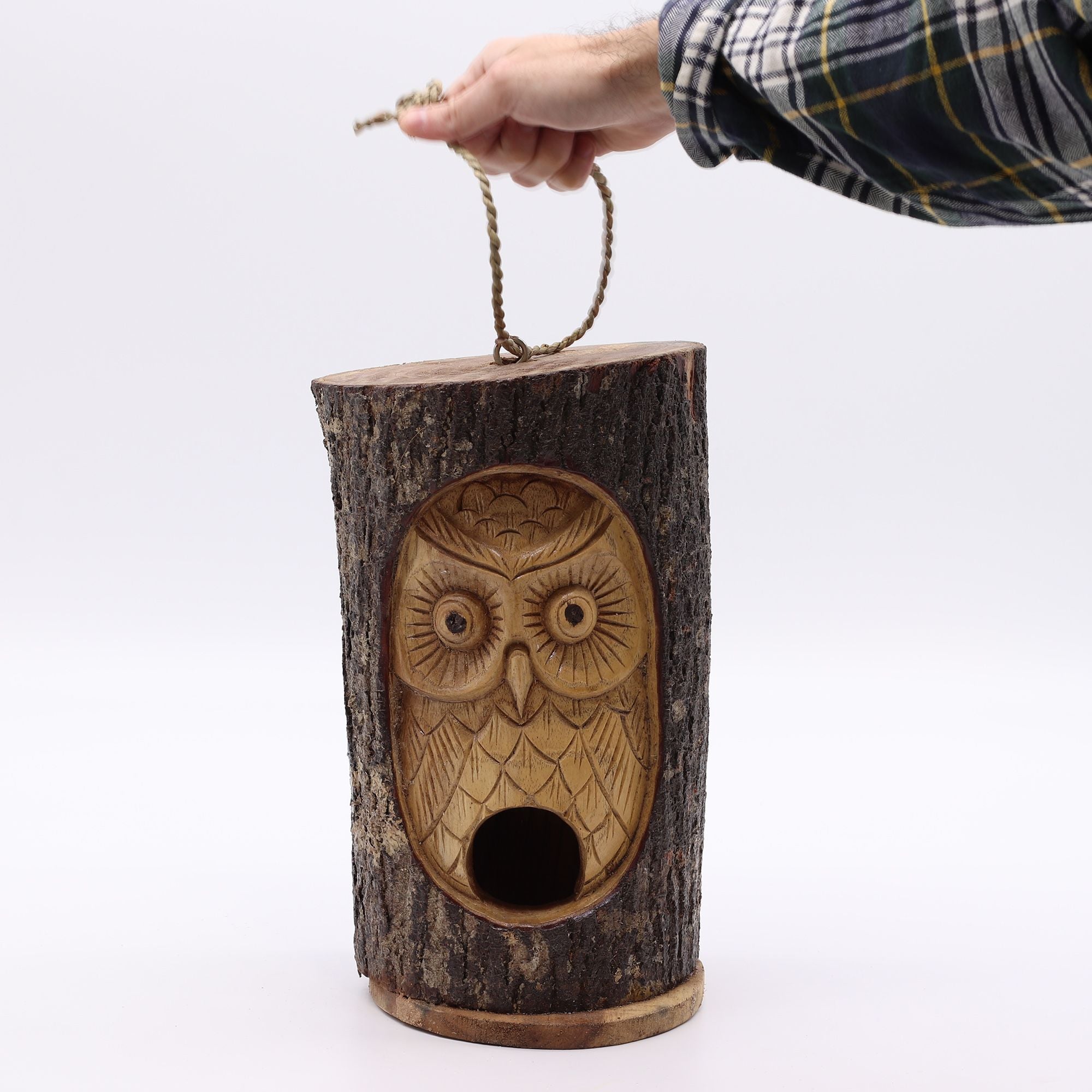 Wise Owl Woodland Bird House