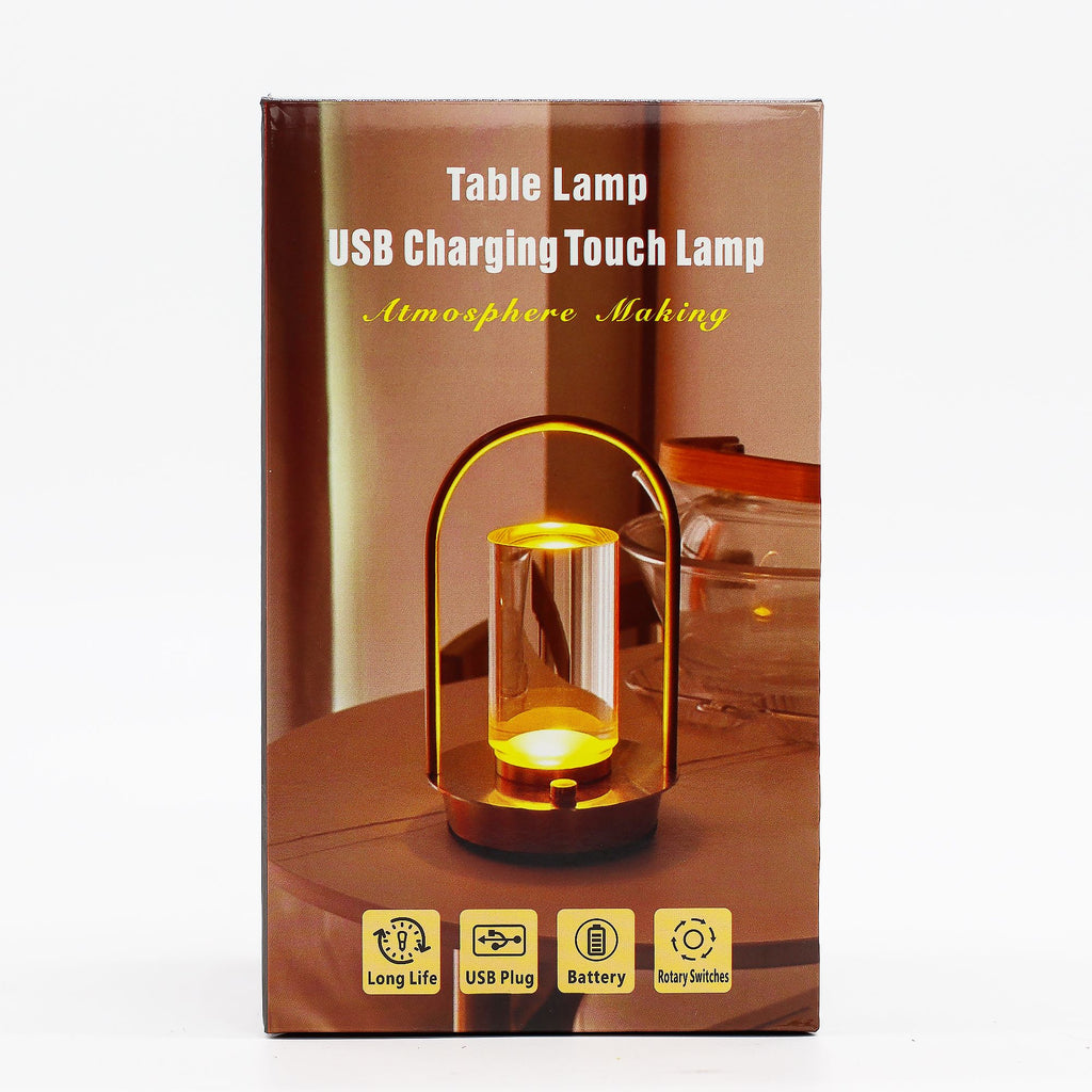 Crystal Lantern Wireless Touch Lamp -  USB (C) - Rechargeable (2000 Watt)