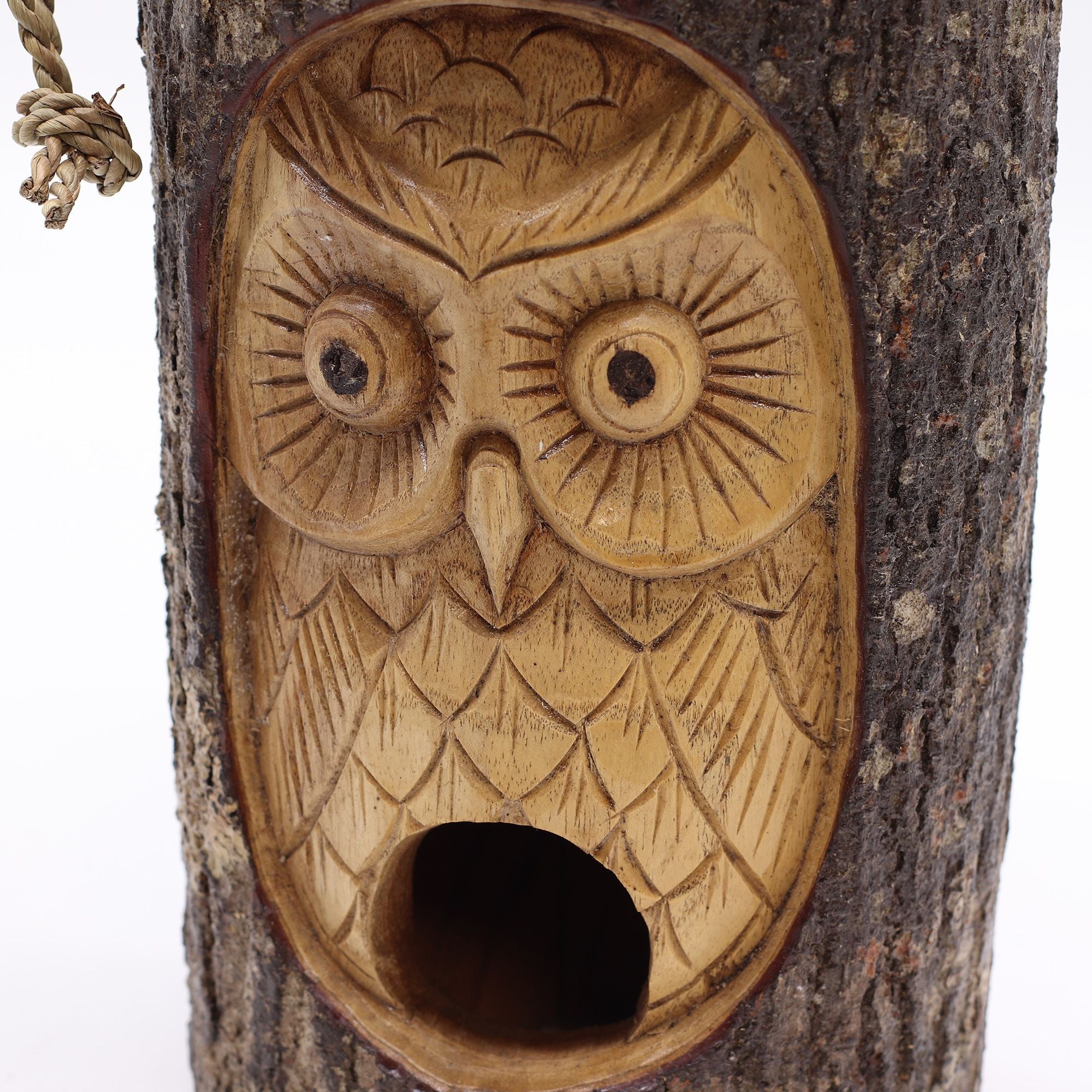 Wise Owl Woodland Bird House