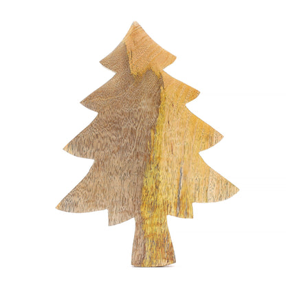 Fir Tree Wood and Enamel Dish