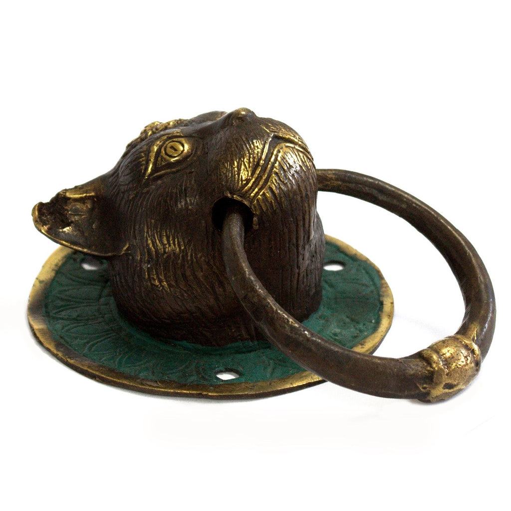 Brass Door Knocker - Cat's Head