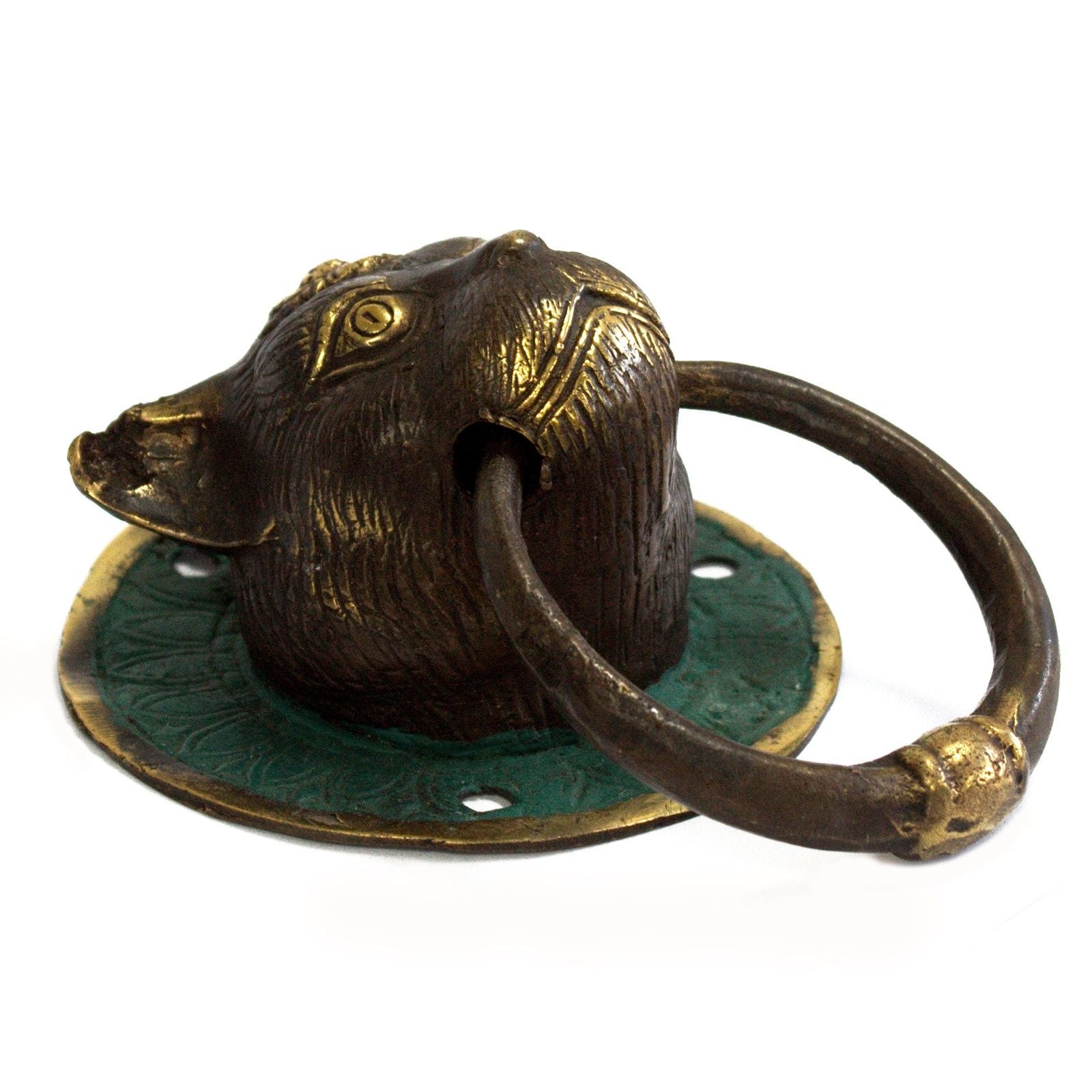 Brass Door Knocker - Cat's Head