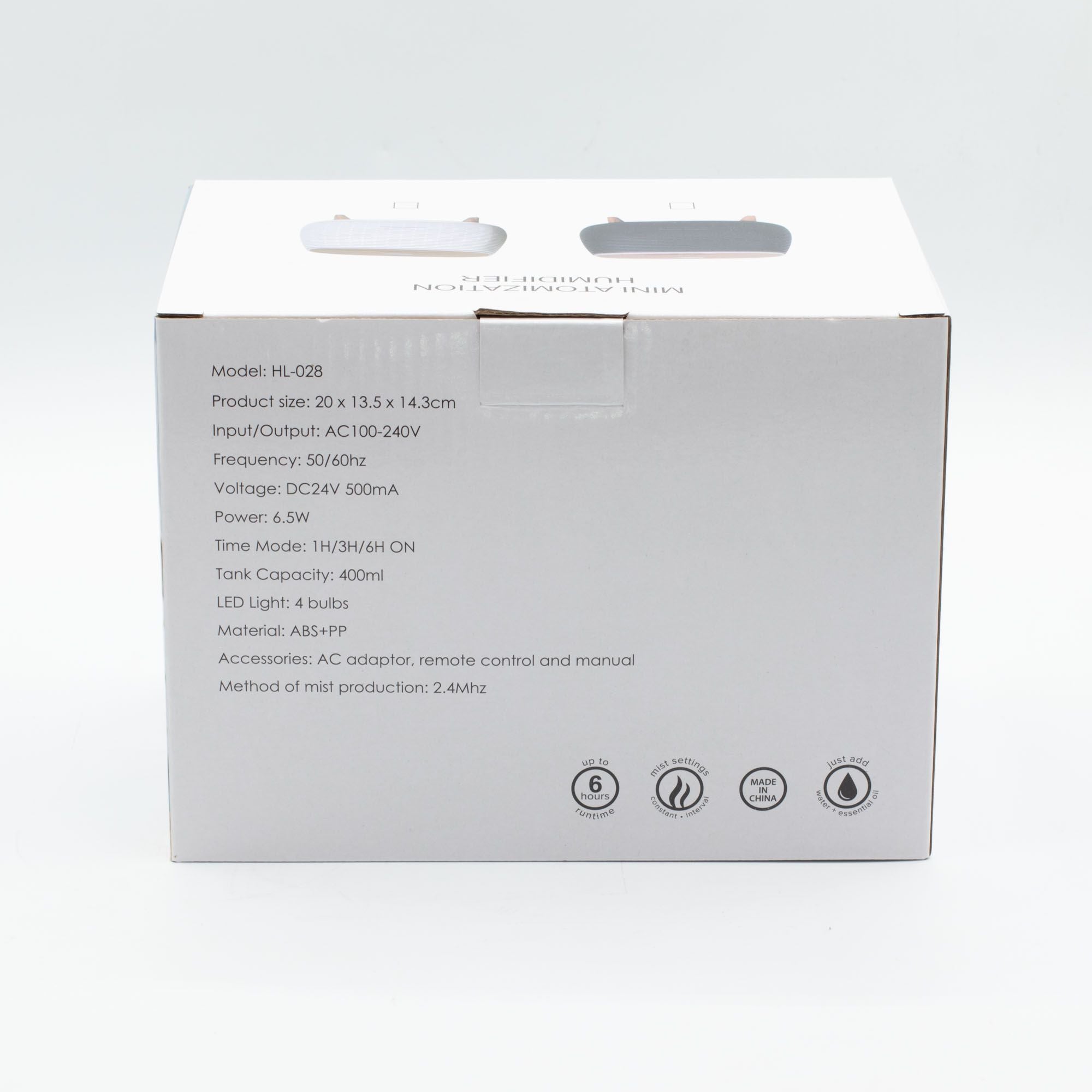 Futuristic Ribbed Aroma Diffuser with Colour-Changing Light