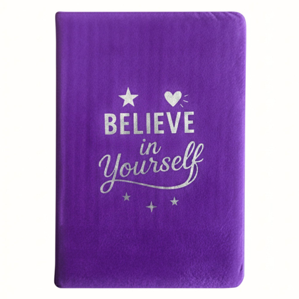 Believe in Yourself - Lavender Velvet Notebook