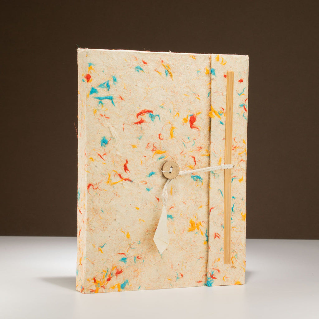 Lokta Mixed Colour Cotton Notebook – A5